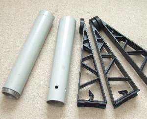 The TAL pedestal mount components