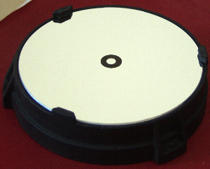 The primary mirror with the centre spot applied