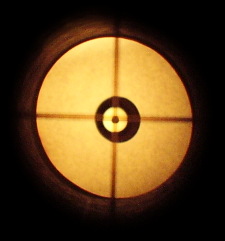 View through the  Cheshire collimator