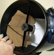 coloured paper in telescope tube